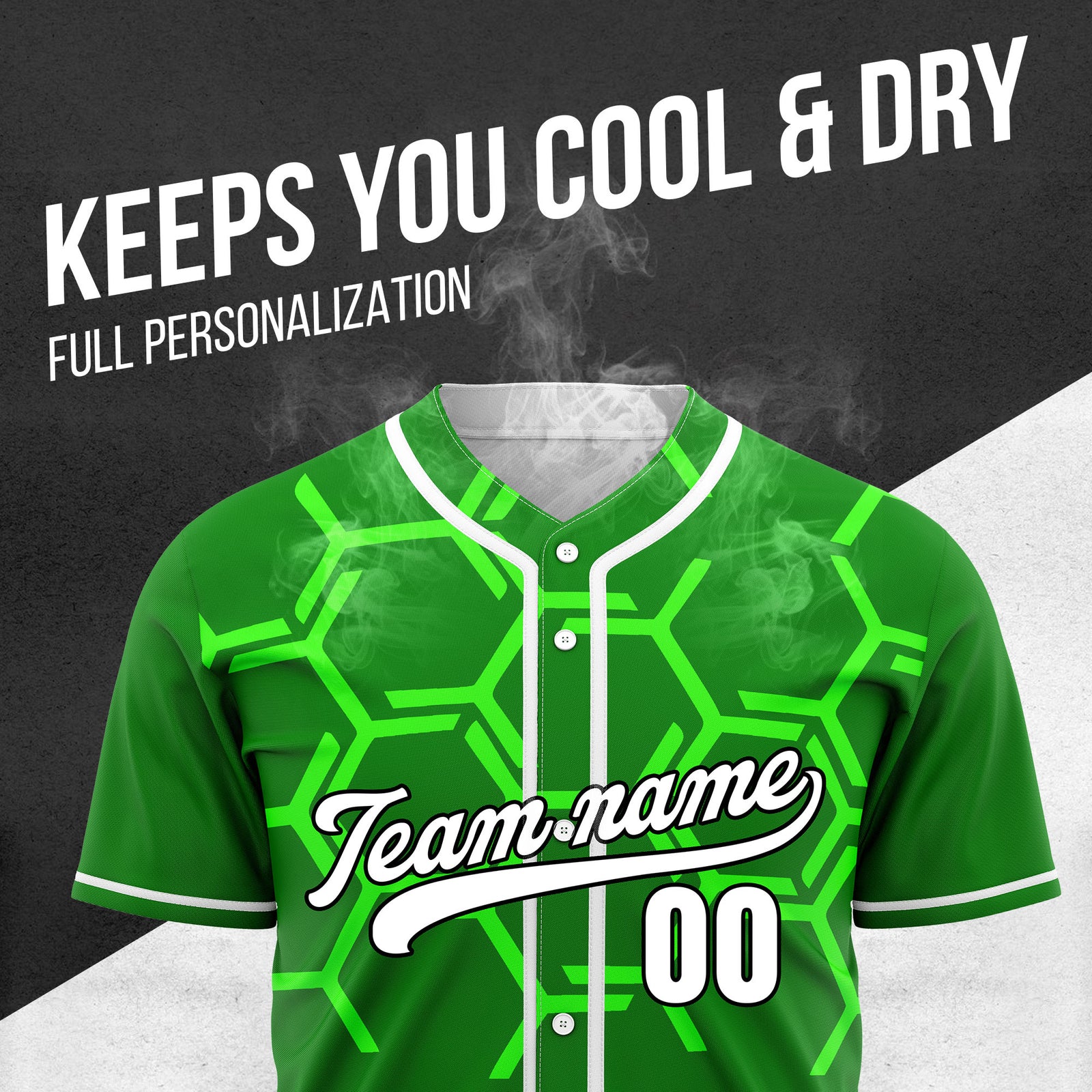 Custom Sting Force Green Baseball Sports Jersey Personalized Uniform with Name & Number