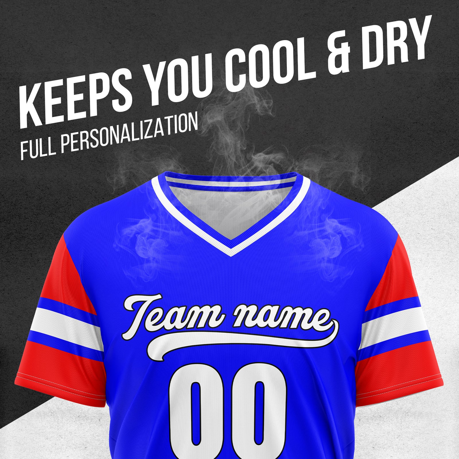 Custom StormLine Blue Pullover Baseball Sports Jersey Personalized Uniform with Name & Number