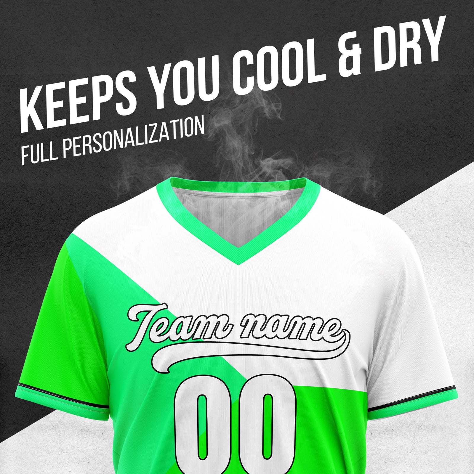 Custom FlexCore Green Baseball Sports Jersey Personalized Uniform with Name & Number