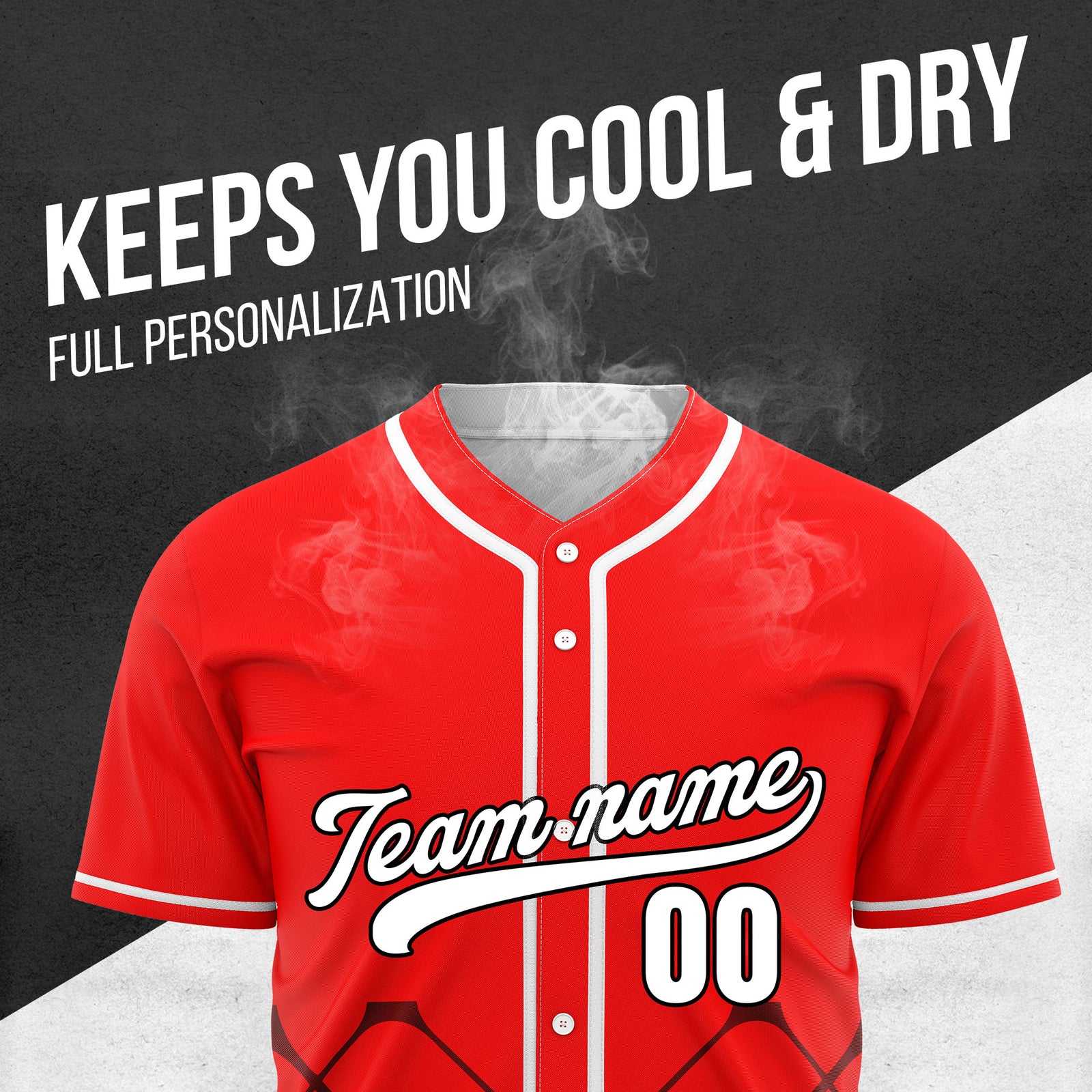 Custom Gridlock Red Baseball Sports Jersey Personalized Uniform with Name & Number