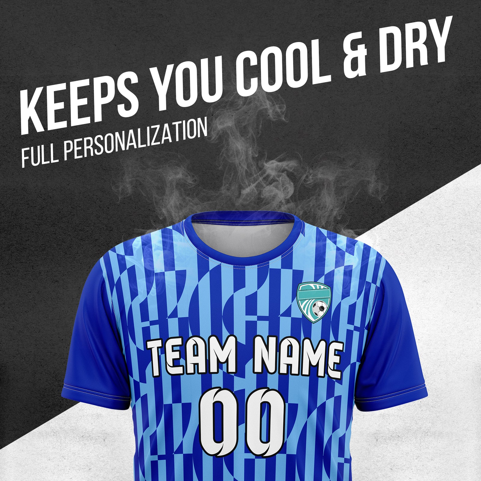 Custom Soccer Round Neck Navy Cyclone Tops Jersey