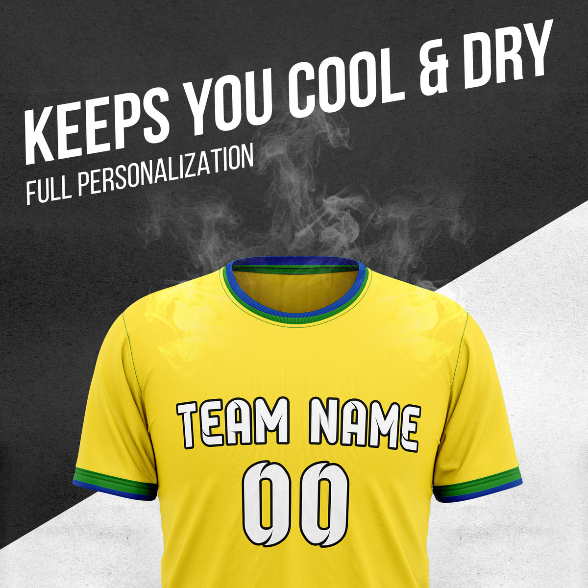 Custom BRAZIL Fan Jersey Personalized with Name & Number