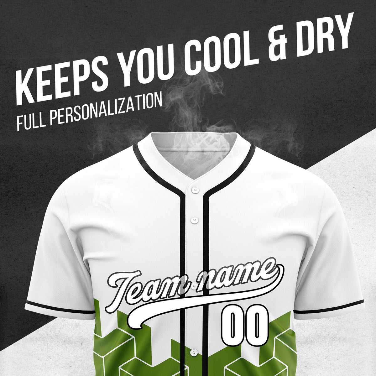 Custom Grid Iron White Baseball Sports Jersey Personalized Uniform with Name & Number