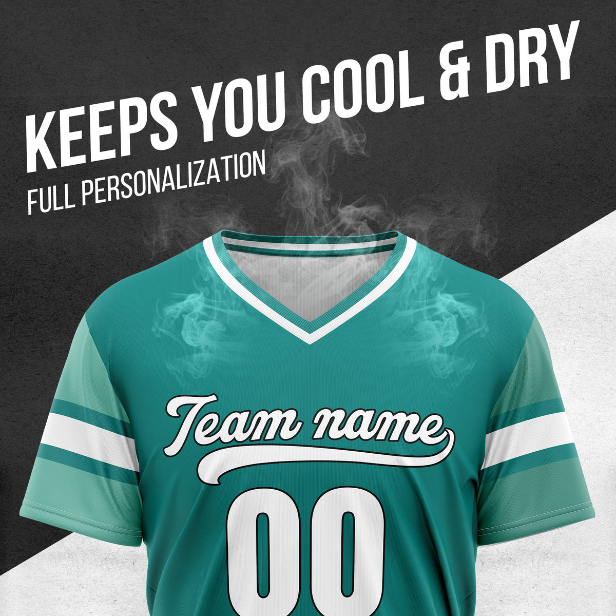 Custom StormLine Teal Pullover Baseball Sports Jersey Personalized Uniform with Name & Number