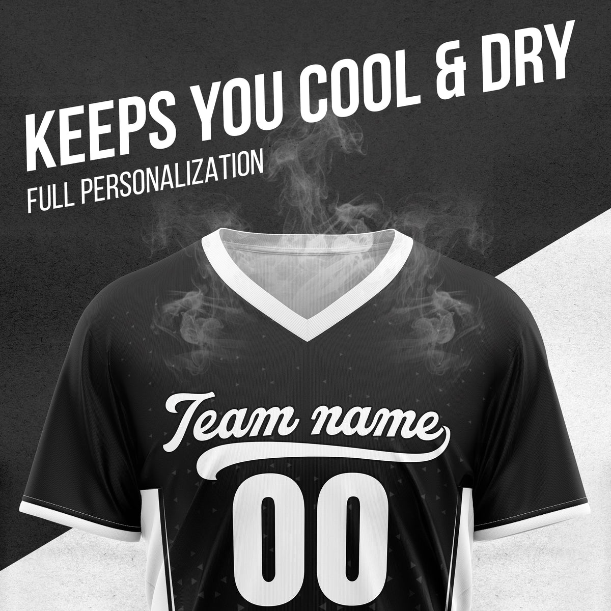 Custom HexaFade Black Pullover Baseball Sports Jersey Personalized Uniform with Name & Number
