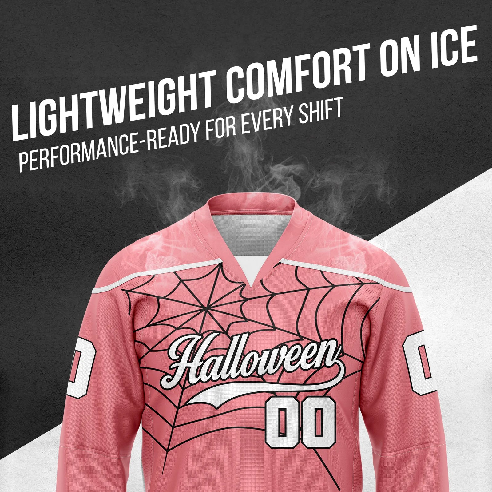 Custom Halloween Ice Hockey Jersey D10 Personalized Uniform with Name & Number
