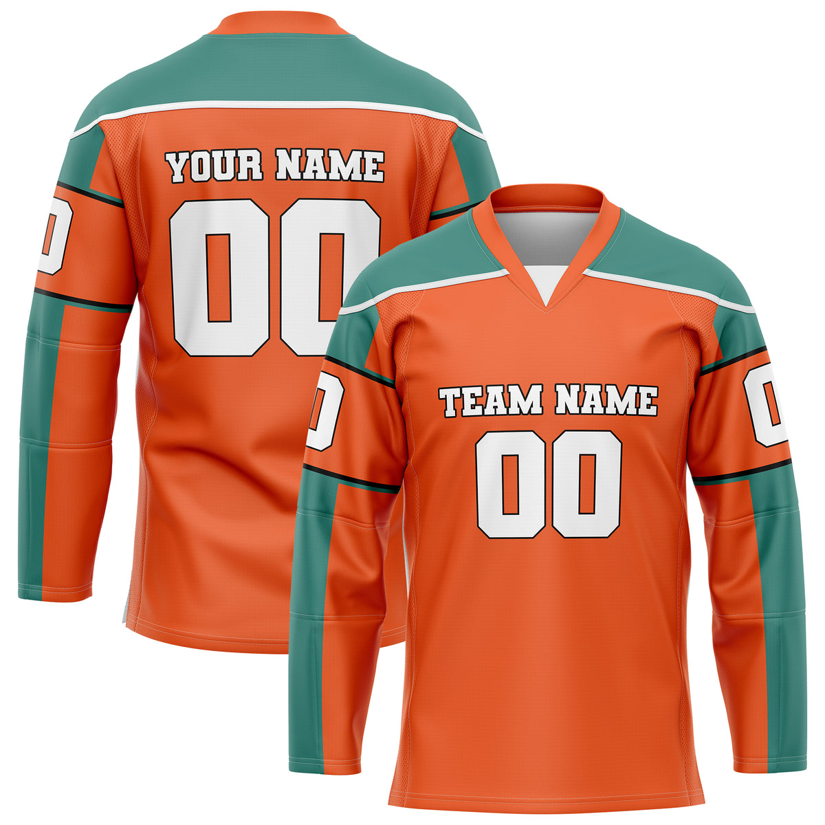 Hockey Jersey - New Arrival - Orange
