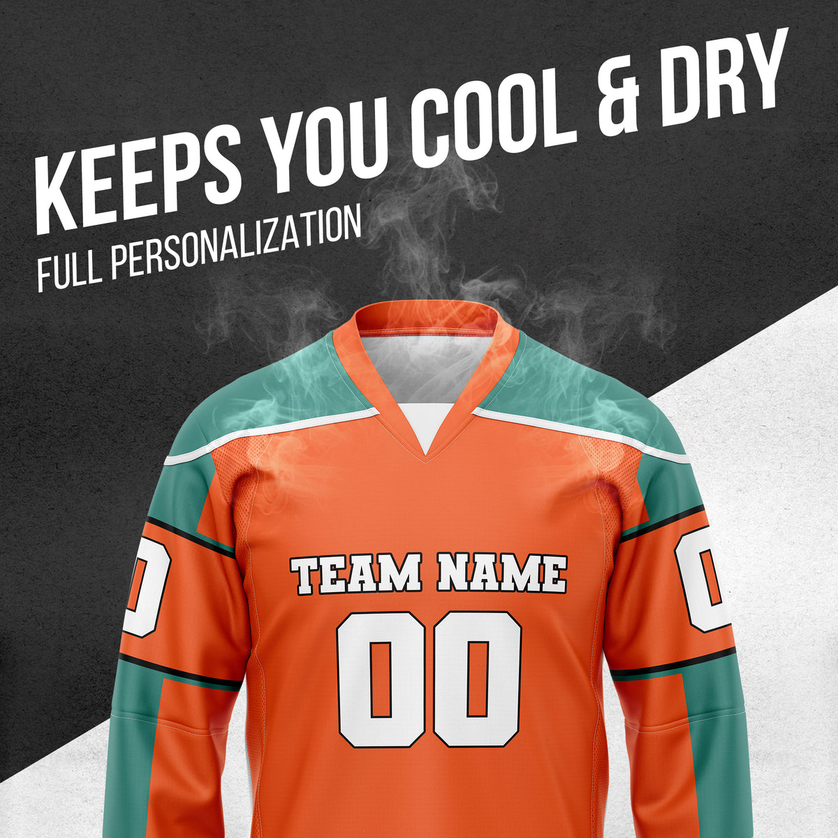 Hockey Jersey - New Arrival - Orange