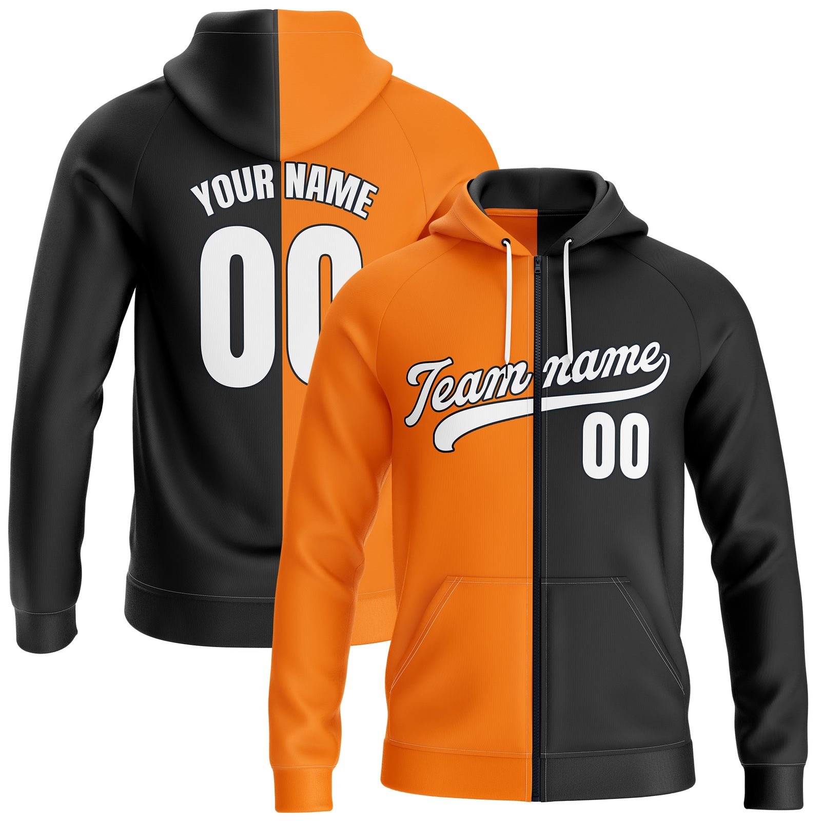 Hoodie - Split Fashion - Black