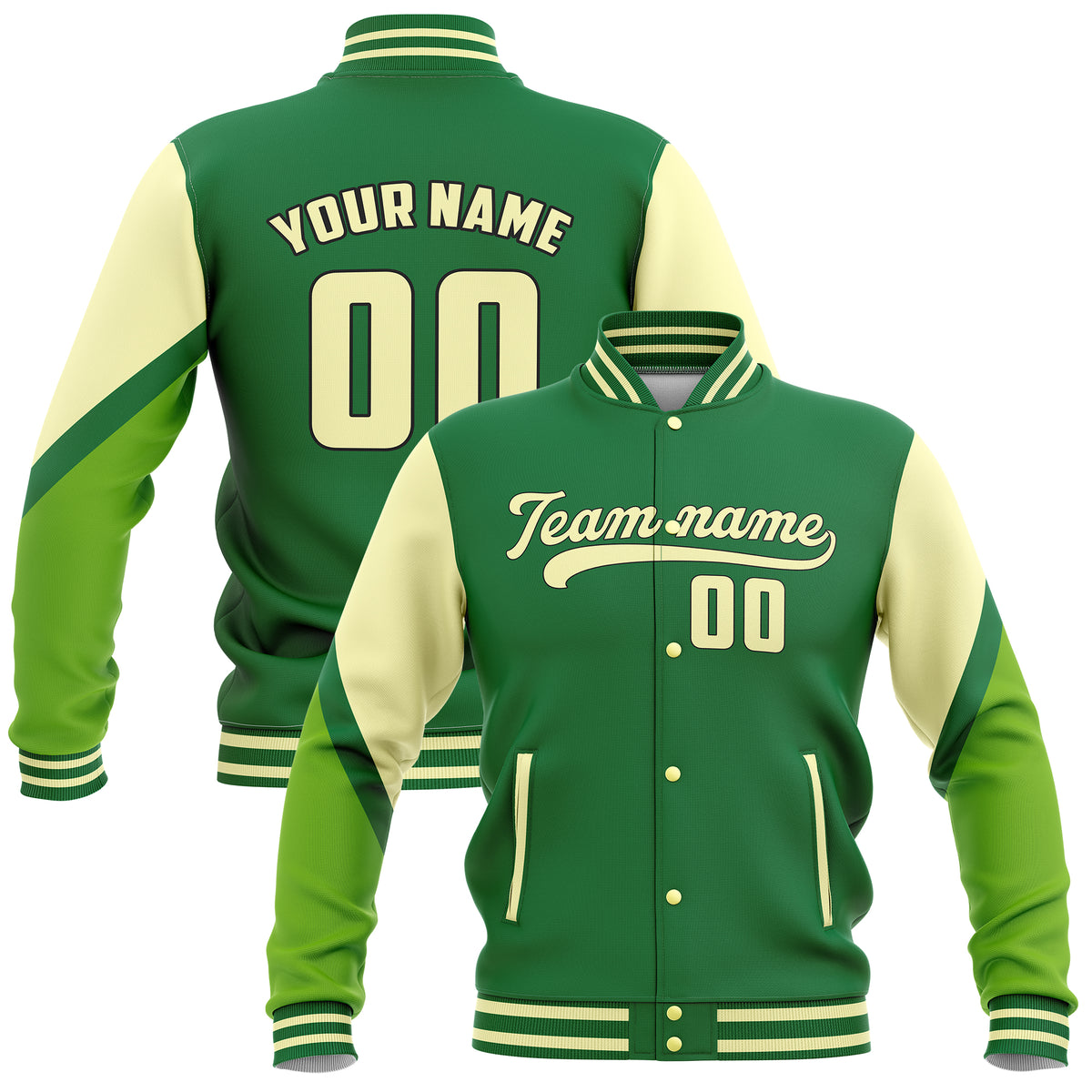 Jackets - Color Block - Green