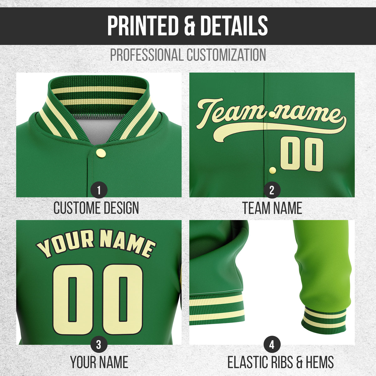 Jackets - Color Block - Green