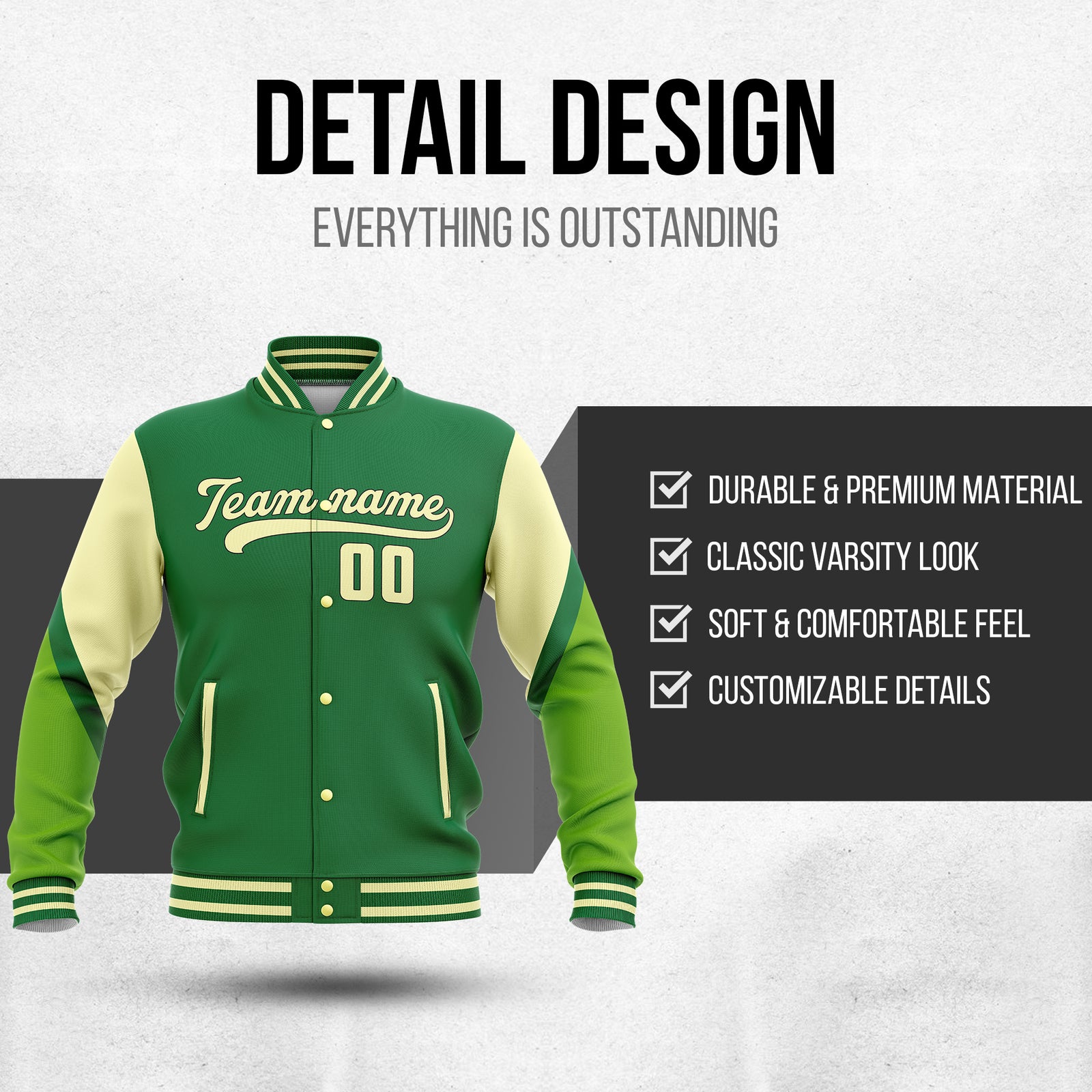 Jackets - Color Block - Green