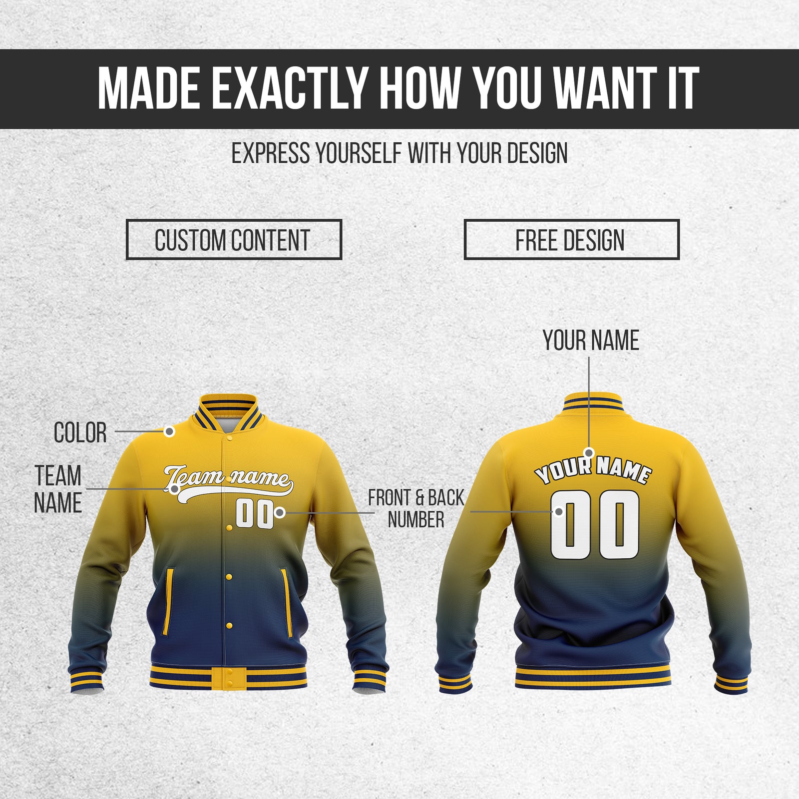 Jackets - Gradient Fashion - Yellow