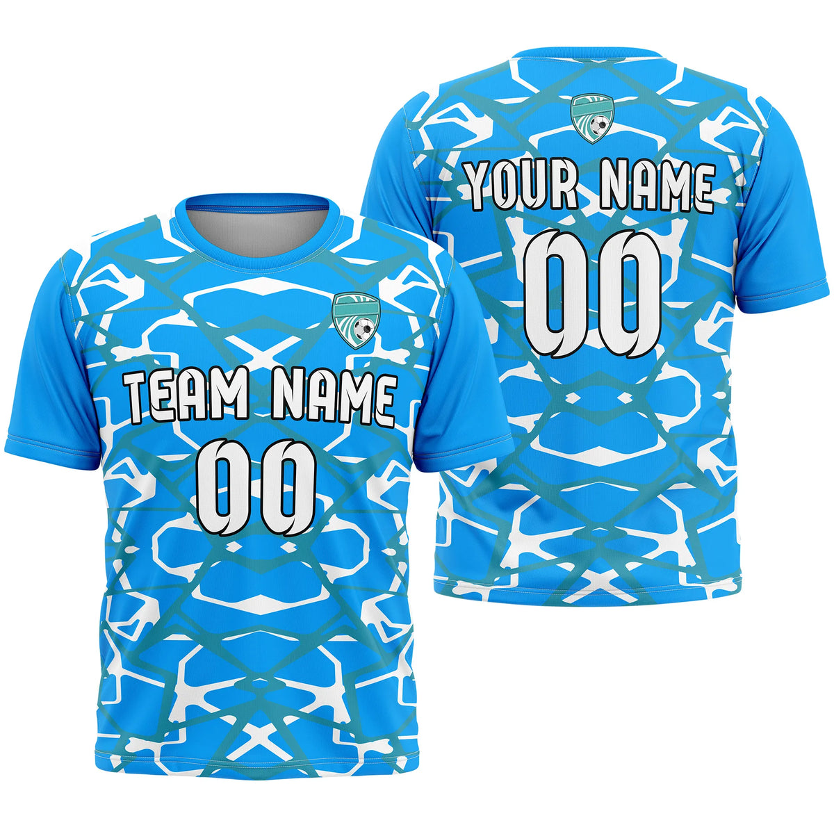 Custom R-Full Pattern D5 Soccer Jersey Personalized Football Uniform with Name & Number