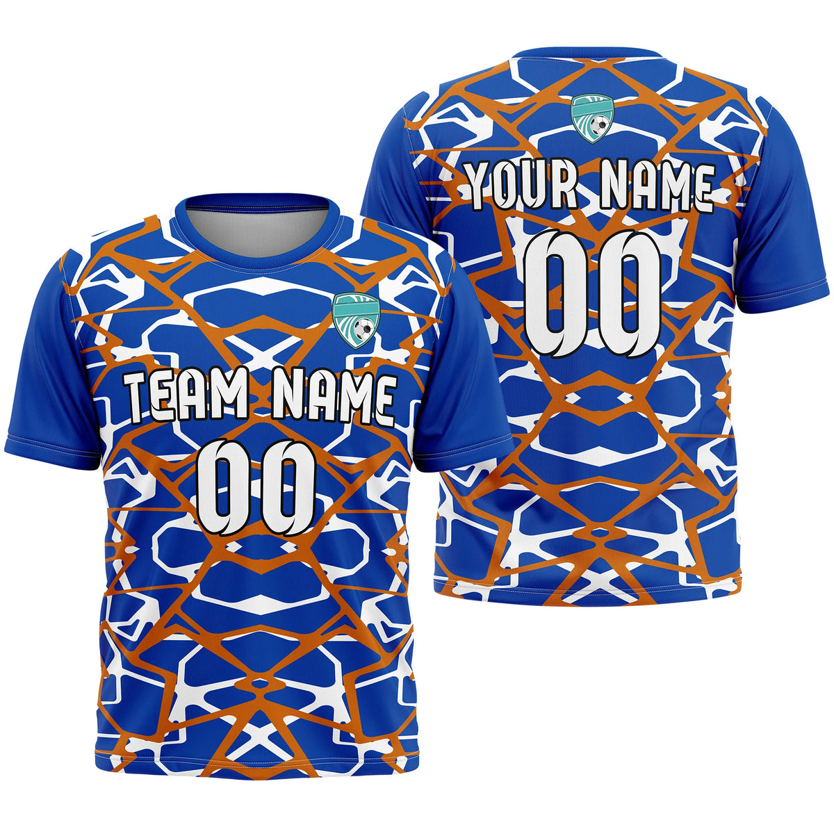 Custom R-Full Pattern D5 Soccer Jersey Personalized Football Uniform with Name & Number