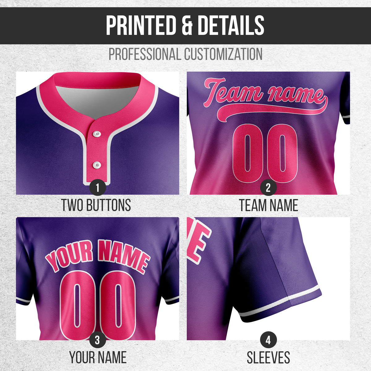 Softball - Gradient Fashion - Purple