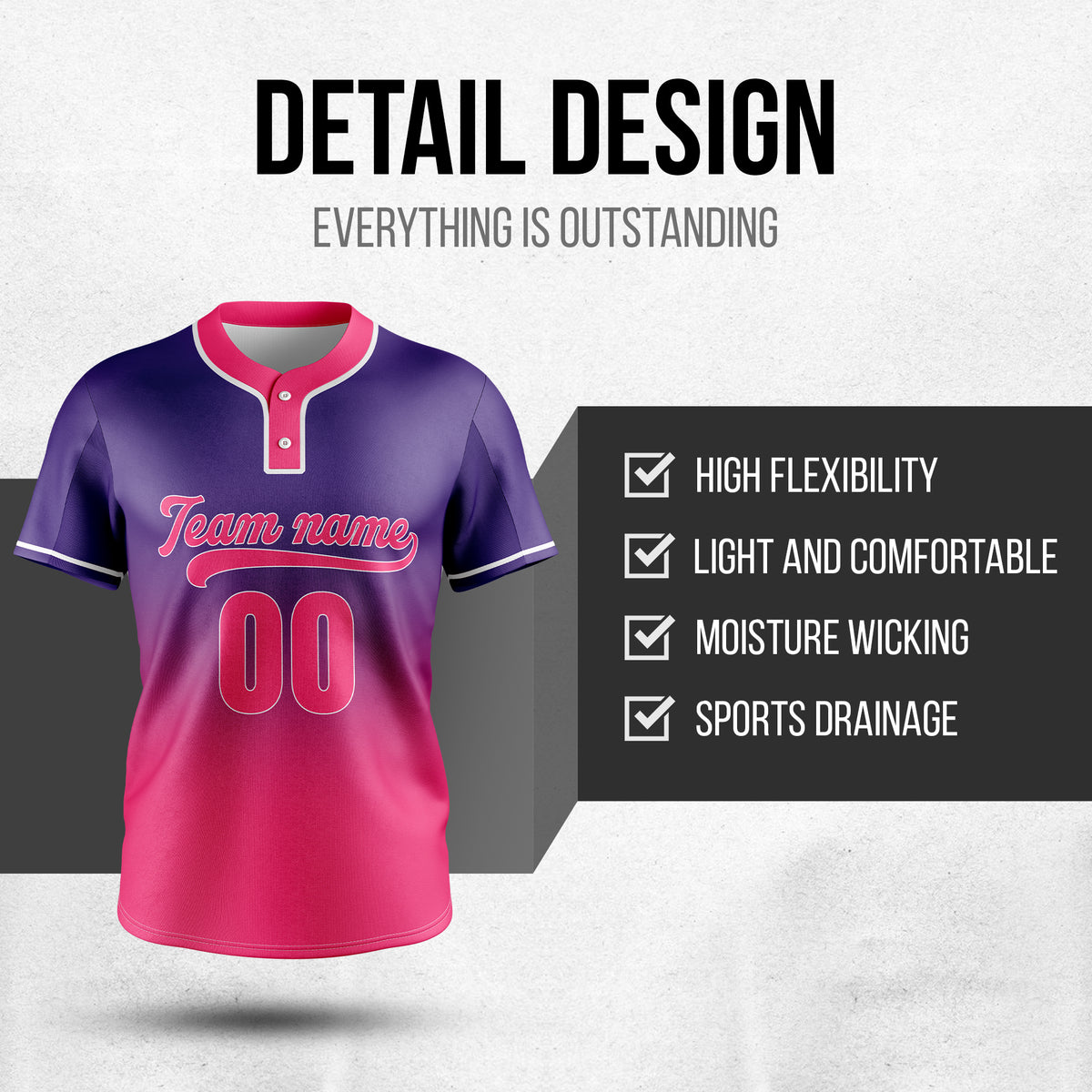 Softball - Gradient Fashion - Purple