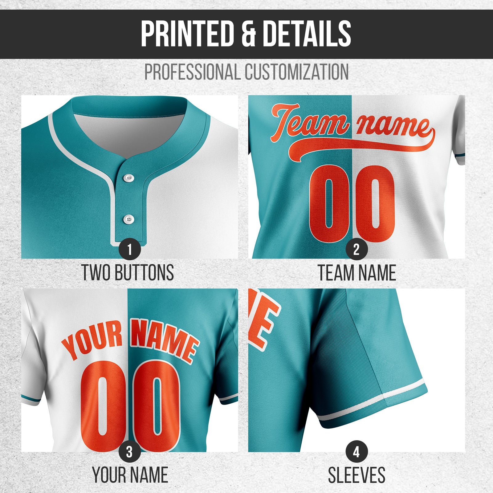 Softball - Split Fashion - Teal