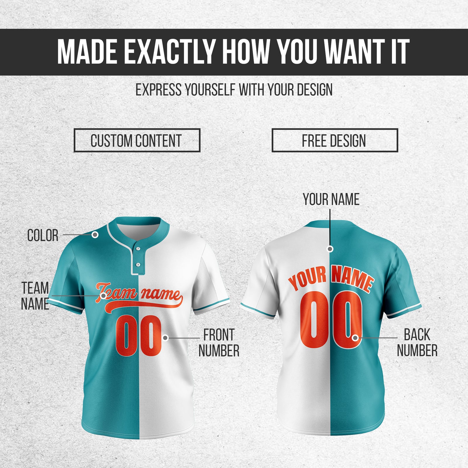 Softball - Split Fashion - Teal