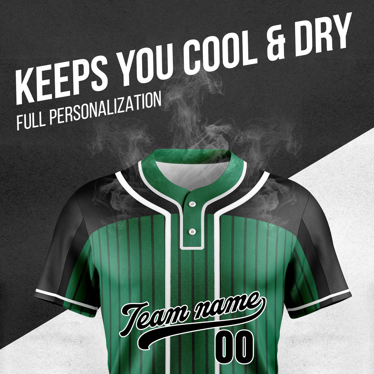 Softball - Stripe Fashion - Green