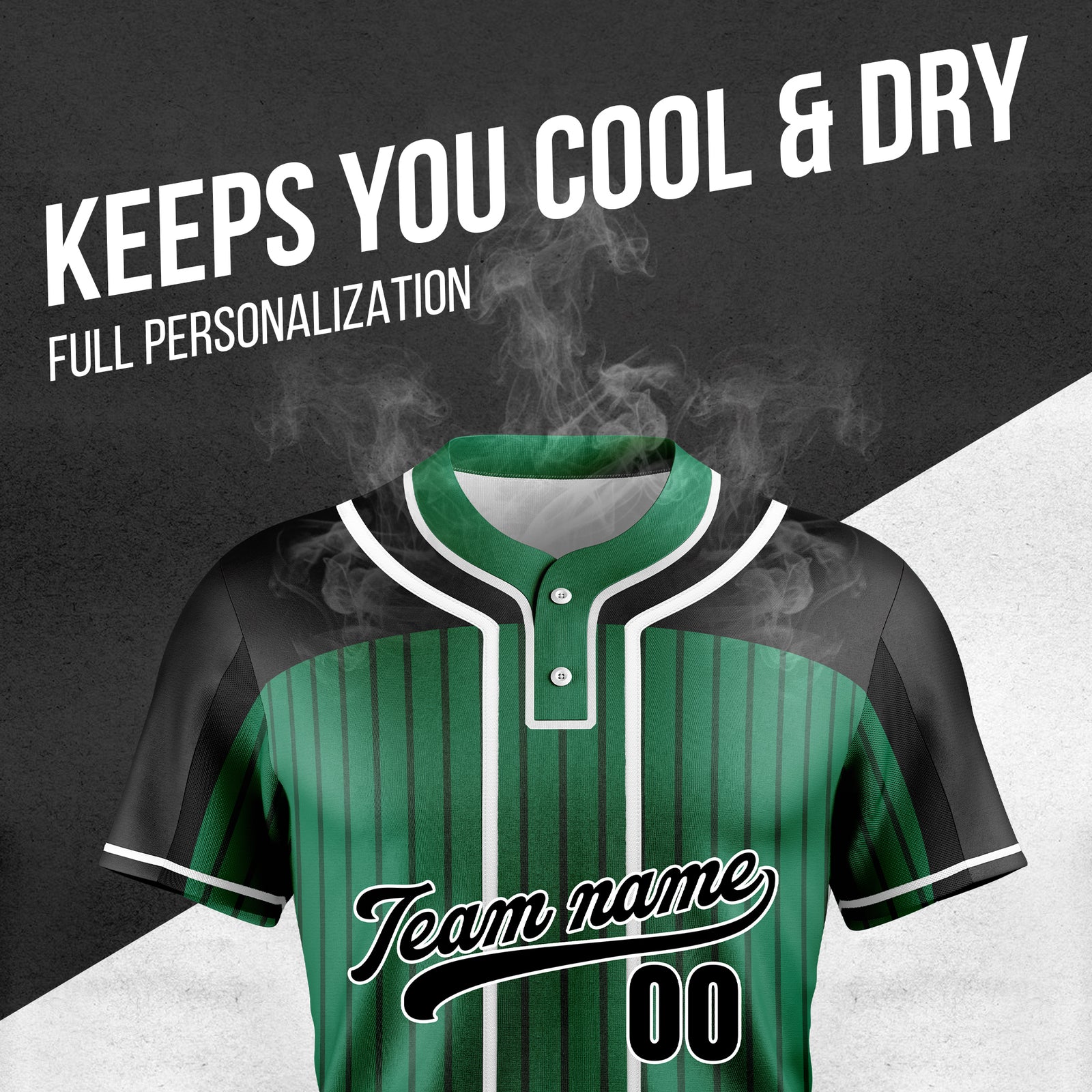 Softball - Stripe Fashion - Green